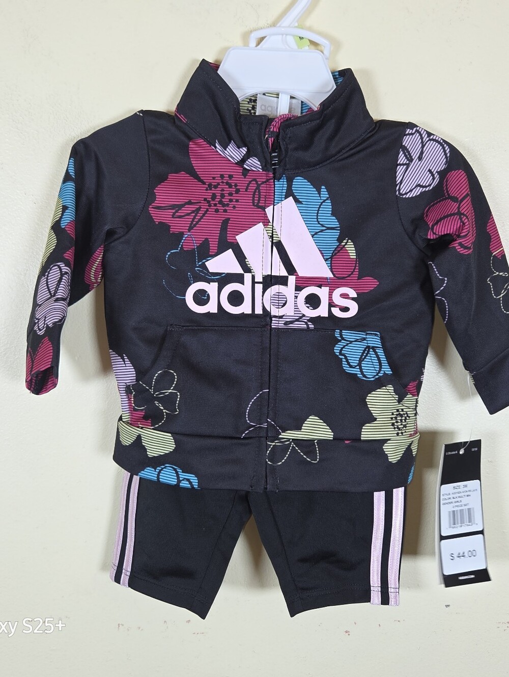 Adidas 3 Month Girls Track Suit Floral Multi Colored NWT MSRP $44.00